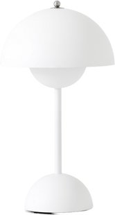 &Tradition Oplaadbare tafellamp Flowerpot VP9 - mat wit