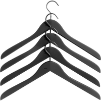 HAY Soft Coat kleerhanger (set van 4) - smal - zwart