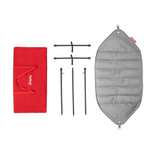 fatboy Headdemock Hangemat Superb incl. frame - Rock Grey - Black