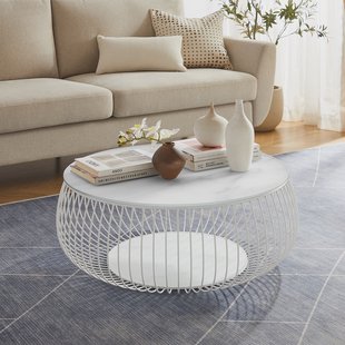 Artistiq Ronde Salontafel 'Yoseph' Marmerlook, 86cm