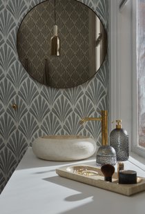 AYTM Circum Spiegel - bruin - Ø50 cm