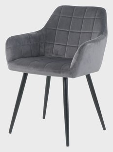 Artistiq Eetkamerstoel 'Tora' Velvet, kleur Antraciet