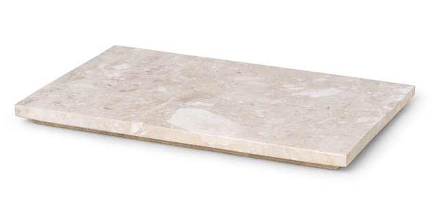 Ferm Living Dienblad voor Plant Box van marmer - beige