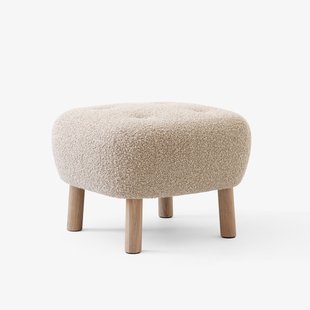 &Tradition Little Petra VB1 Fauteuil & ATD1 Poef  - karakorum 003 - oiled oak