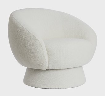 Light & Living Fauteuil 'Avoria' Bouclé, kleur Crème