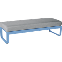 Fermob Gestoffeerde bank BELLEVIE - E1 Maya blauw - 79 Flanelgrijs