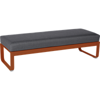 Fermob Gestoffeerde bank BELLEVIE - E2 gekonfijte sinaasappel - A3 grafietgrijs