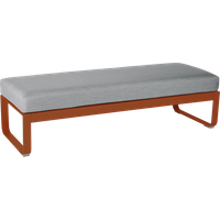 Fermob Gestoffeerde bank BELLEVIE - E2 gekonfijte sinaasappel - 79 Flanelgrijs