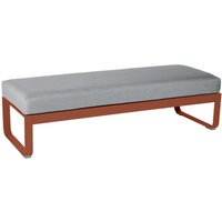 Fermob Gestoffeerde bank BELLEVIE - 20 okerrood - 79 Flanelgrijs