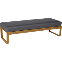 Fermob Gestoffeerde bank BELLEVIE - D2 peperkoek - A3 grafietgrijs