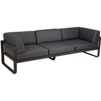 Fermob BELLEVIE club sofa 3 zits - E3 Tonka - A3 grafietgrijs