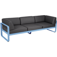 Fermob BELLEVIE club sofa 3 zits - E1 Maya blauw - A3 grafietgrijs