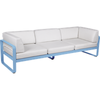 Fermob BELLEVIE club sofa 3 zits - E1 Maya blauw - 81 witgrijs