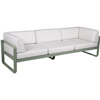 Fermob BELLEVIE club sofa 3 zits - 82 cactus mat - 81 witgrijs
