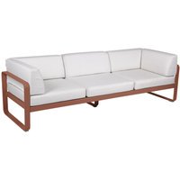 Fermob BELLEVIE club sofa 3 zits - 20 okerrood - 81 witgrijs