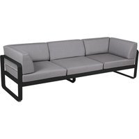 Fermob BELLEVIE club sofa 3 zits - 42 drop mat - 79 Flanelgrijs