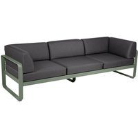 Fermob BELLEVIE club sofa 3 zits - 82 cactus mat - A3 grafietgrijs