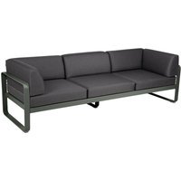 Fermob BELLEVIE club sofa 3 zits - 48 rozemarijn mat - A3 grafietgrijs