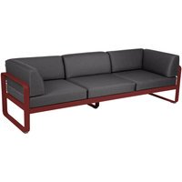 Fermob BELLEVIE club sofa 3 zits - 43 chili mat - A3 grafietgrijs