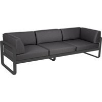 Fermob BELLEVIE club sofa 3 zits - 47 antraciet mat - A3 grafietgrijs