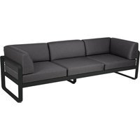Fermob BELLEVIE club sofa 3 zits - 42 drop mat - A3 grafietgrijs