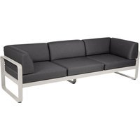 Fermob BELLEVIE club sofa 3 zits - A5 leemgrijs - A3 grafietgrijs