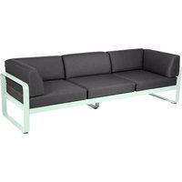 Fermob BELLEVIE club sofa 3 zits - A7 gletsjermunt - A3 grafietgrijs