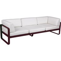 Fermob BELLEVIE club sofa 3 zits - B9 zwarte kers - 81 witgrijs