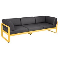 Fermob BELLEVIE club sofa 3 zits - C6 Honing structuur - A3 grafietgrijs