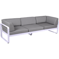 Fermob BELLEVIE club sofa 3 zits - D1 Marshmallow - 79 Flanelgrijs