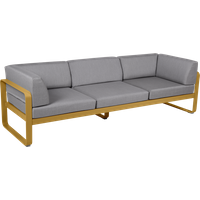 Fermob BELLEVIE club sofa 3 zits - D2 peperkoek - 79 Flanelgrijs