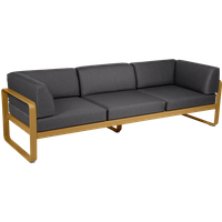 Fermob BELLEVIE club sofa 3 zits - D2 peperkoek - A3 grafietgrijs