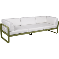 Fermob BELLEVIE club sofa 3 zits - D3 Pesto - 81 witgrijs
