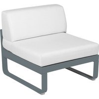 Fermob BELLEVIE Zitbank Module Midden - 26 stormgrijs mat - 81 witgrijs