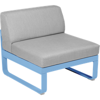 Fermob BELLEVIE Zitbank Module Midden - E1 Maya blauw - 79 Flanelgrijs
