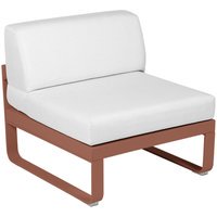 Fermob BELLEVIE Zitbank Module Midden - 20 okerrood - 81 witgrijs
