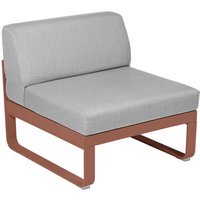 Fermob BELLEVIE Zitbank Module Midden - 20 okerrood - 79 Flanelgrijs