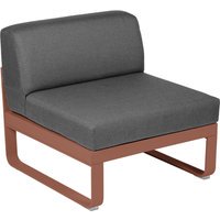 Fermob BELLEVIE Zitbank Module Midden - 20 okerrood - A3 grafietgrijs