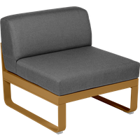 Fermob BELLEVIE Zitbank Module Midden - D2 peperkoek - A3 grafietgrijs