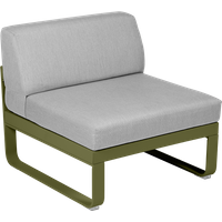 Fermob BELLEVIE Zitbank Module Midden - D3 Pesto - 79 Flanelgrijs