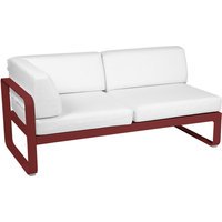 Fermob BELLEVIE hoekmodule links - 43 chili mat - 81 witgrijs