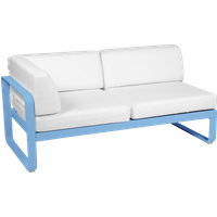 Fermob BELLEVIE hoekmodule links - E1 Maya blauw - 81 witgrijs