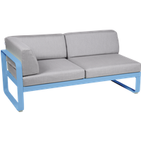 Fermob BELLEVIE hoekmodule links - E1 Maya blauw - 79 Flanelgrijs