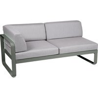 Fermob BELLEVIE hoekmodule links - 48 rozemarijn mat - 79 Flanelgrijs