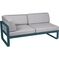 Fermob BELLEVIE hoekmodule links - 21 acapulcoblauw - 79 Flanelgrijs