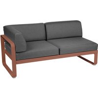 Fermob BELLEVIE hoekmodule links - 20 okerrood - A3 grafietgrijs