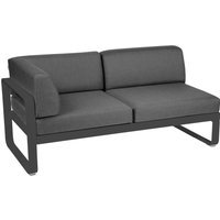 Fermob BELLEVIE hoekmodule links - 47 antraciet mat - A3 grafietgrijs