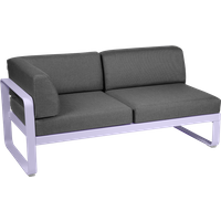 Fermob BELLEVIE hoekmodule links - D1 Marshmallow - A3 grafietgrijs