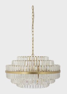 Richmond Hanglamp 'Desire' Crystal, 80cm, kleur Brushed Gold
