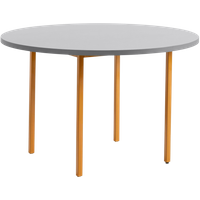 HAY Two Colour Tafel rond - grijs - oker - Ø 120 cm